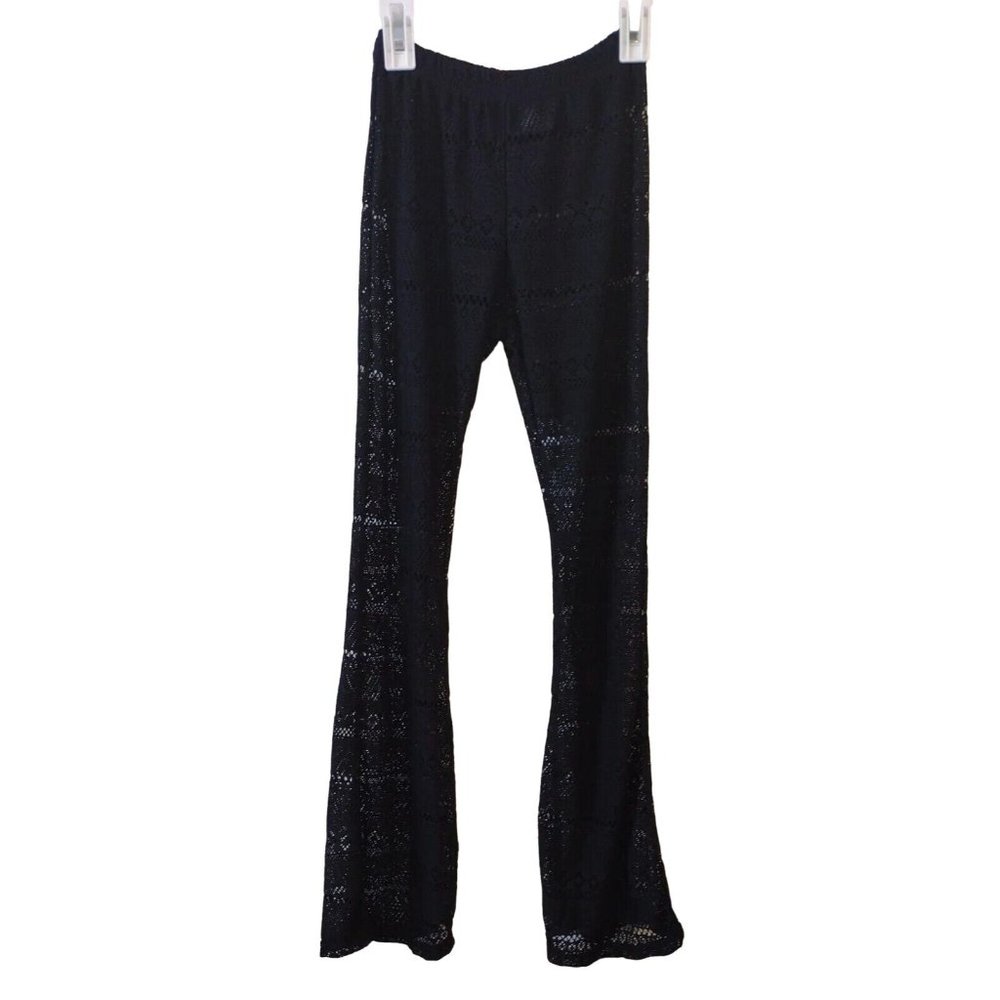 Xhilaration Leggings Junior Small Laser Cut Black